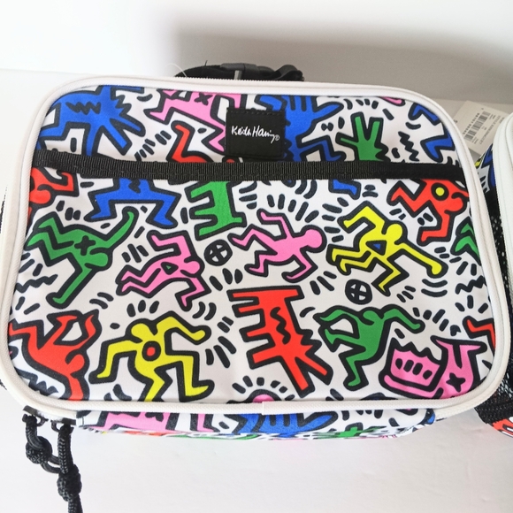 Keith Haring Insulated Kids Rainbow Lunch Box NWT - Picture 2 of 7